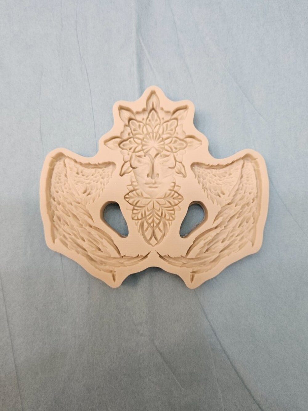 Angel Wings & Floral Face Silicone Mold